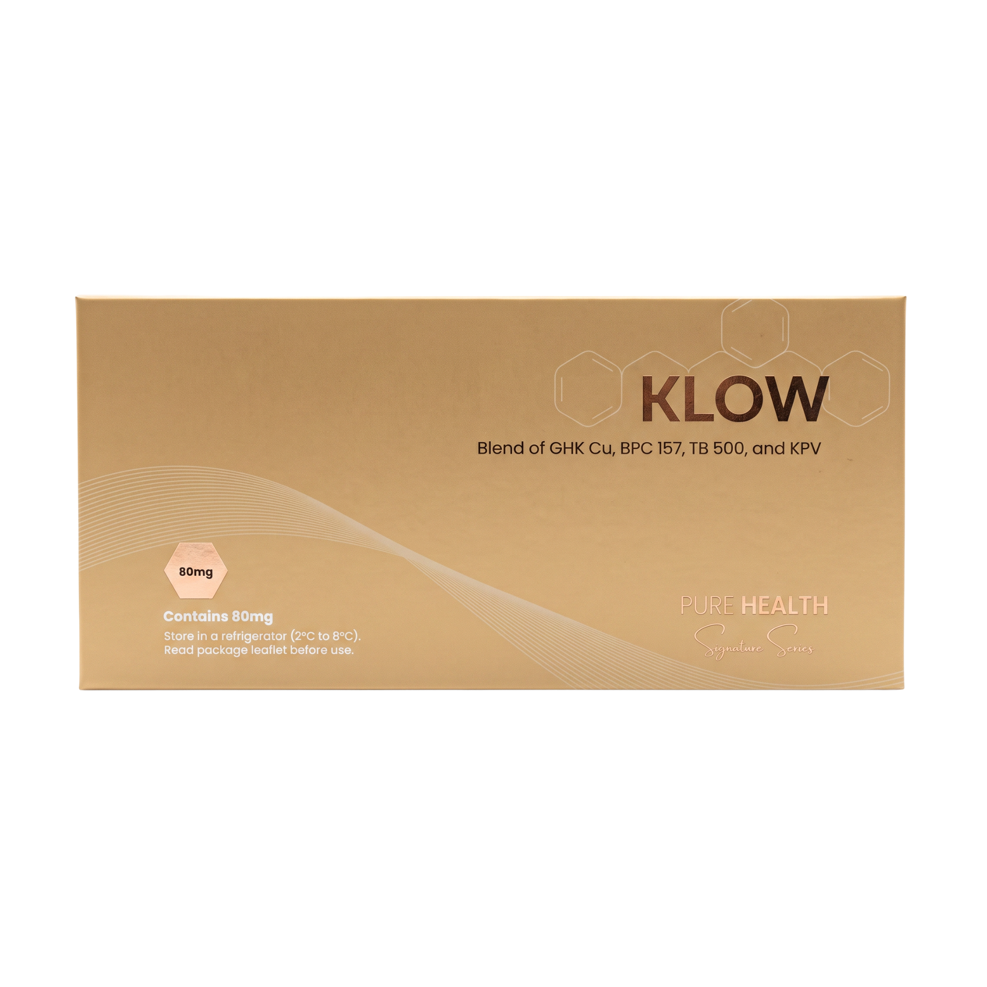 klow peptide pen (KPV, GHK-Cu, TB-500, and BPC-157) 80mg Easy  MetaGen Pre-Filled Peptide Pens  Pure